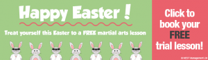 Happy Easter - free trial lesson banner